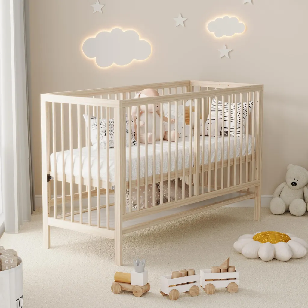 Lit d'appoint enfant 60x140 idéal pour transition berceau vers lit - 2