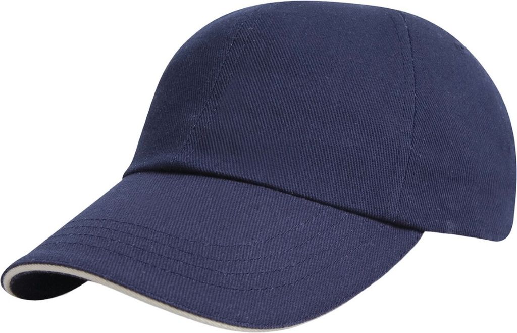 Result Headwear - Baseball-Mütze Sandwichschirm RW10216 (Einheitsgröße) (Marineblau/Weiß)