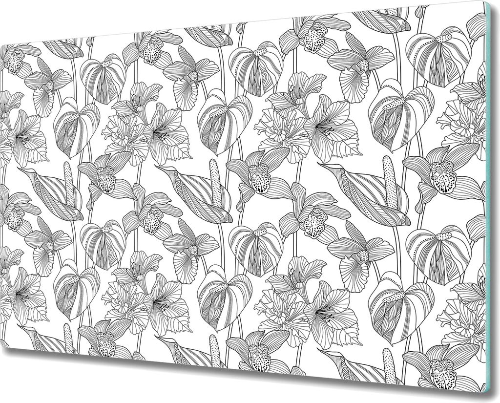 Glas-Herdabdeckplatte Glaskeramikfeldabdeckung Spritzschutz Produktbild 