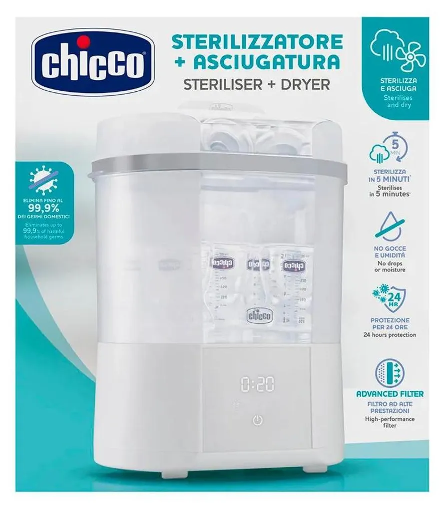 Stérilisateur Chicco modulaire avec séchage et fonction égouttage - 12