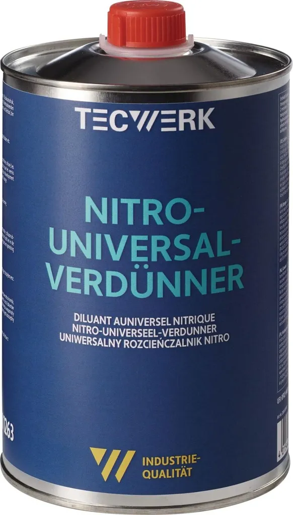 Diluant Nitro universel 1L TECWERK à haut pouvoir de dissolution