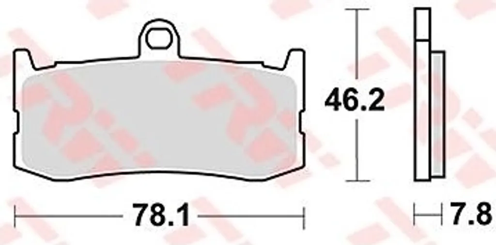 Jeu de plaquettes de frein frittées MCB816TRQ Triumph Daytona 675 H67
