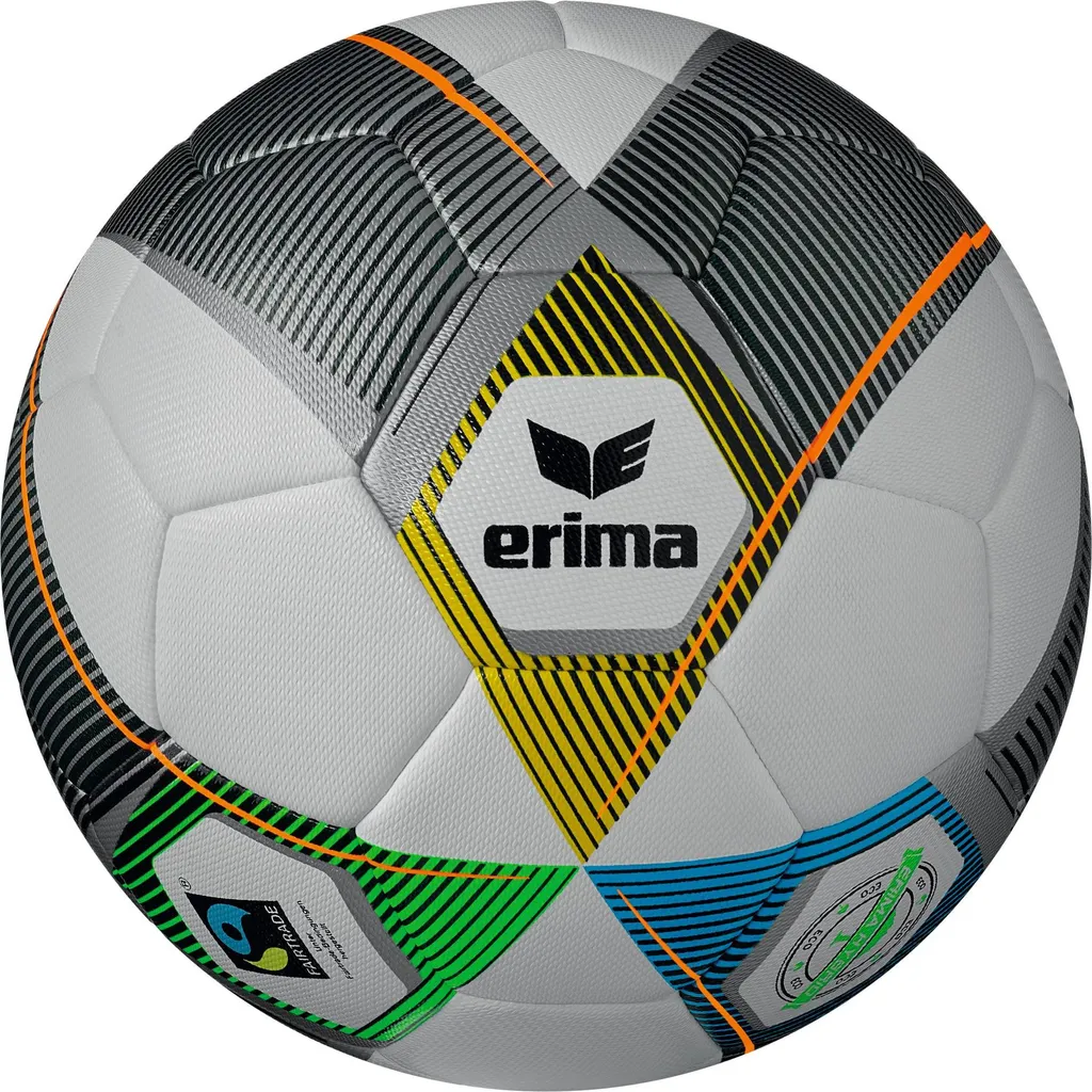 Erima Hybrid Eco Ballon de Foot Multicolore - Haute Résistance et Contrôle