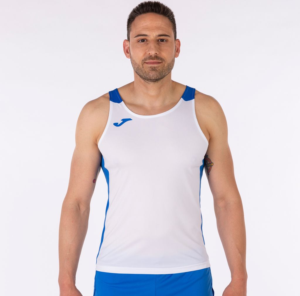 Joma Record Ii Sleeveless, Weiss-Royalblau, S