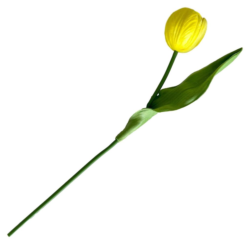 Künstliche Tulpe, 33 cm langer Stiel, realistische PolyurethanKunstblume in täuschend echter Haptik, ideal für Frühling, Ostern, Zuhause, Küch...