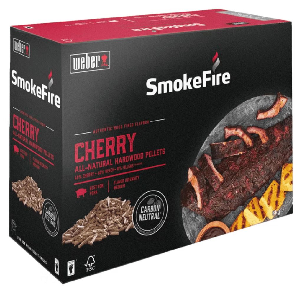 Weber 3401050, Pellets, Rot, Schwarz, Grill, Holz, Cherry, Jede Marke
