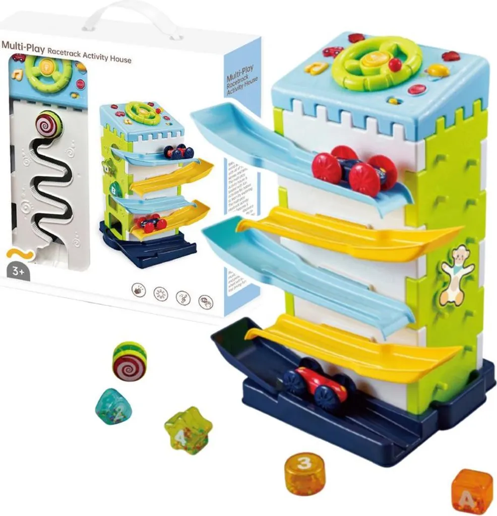 Toboggan à blocs modulable avec trieur de voitures multi-activités - 6