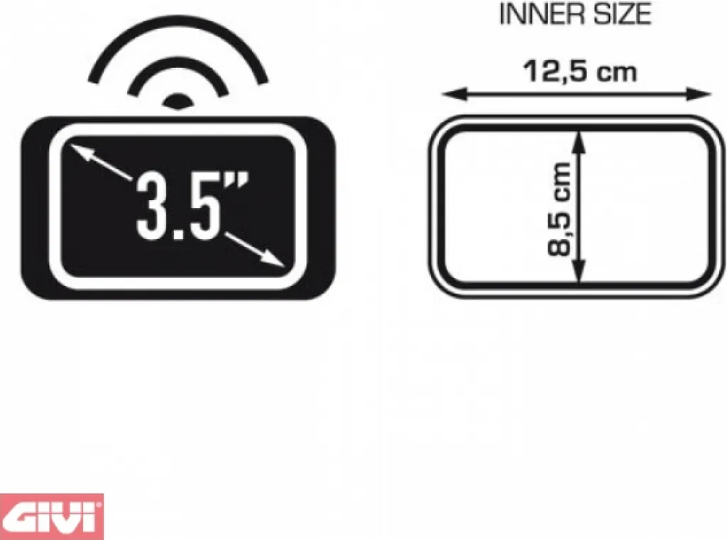 Custodia Navigatore GIVI S952B: Viaggia Ovunque con Schermi da 3.5"