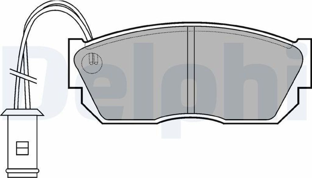 DELPHI Bremsbeläge Satz Vorne Bremsklötze für HONDA CRX I (AF, AS) LP519