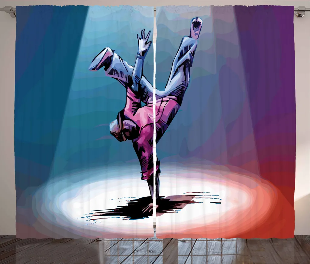 Tenda Soggiorno ABAKUHAUS 280x225 cm - Design Graffiti Breakdancer