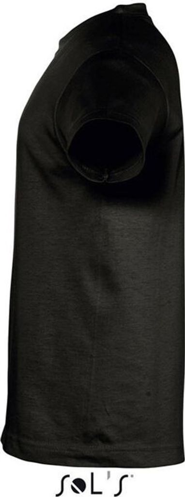 SOL'S Jungen T-Shirt Valueweight T Kids Sommer Kurzarm Rundhals Shirt, Größe:12A, Farbe:Deep Black