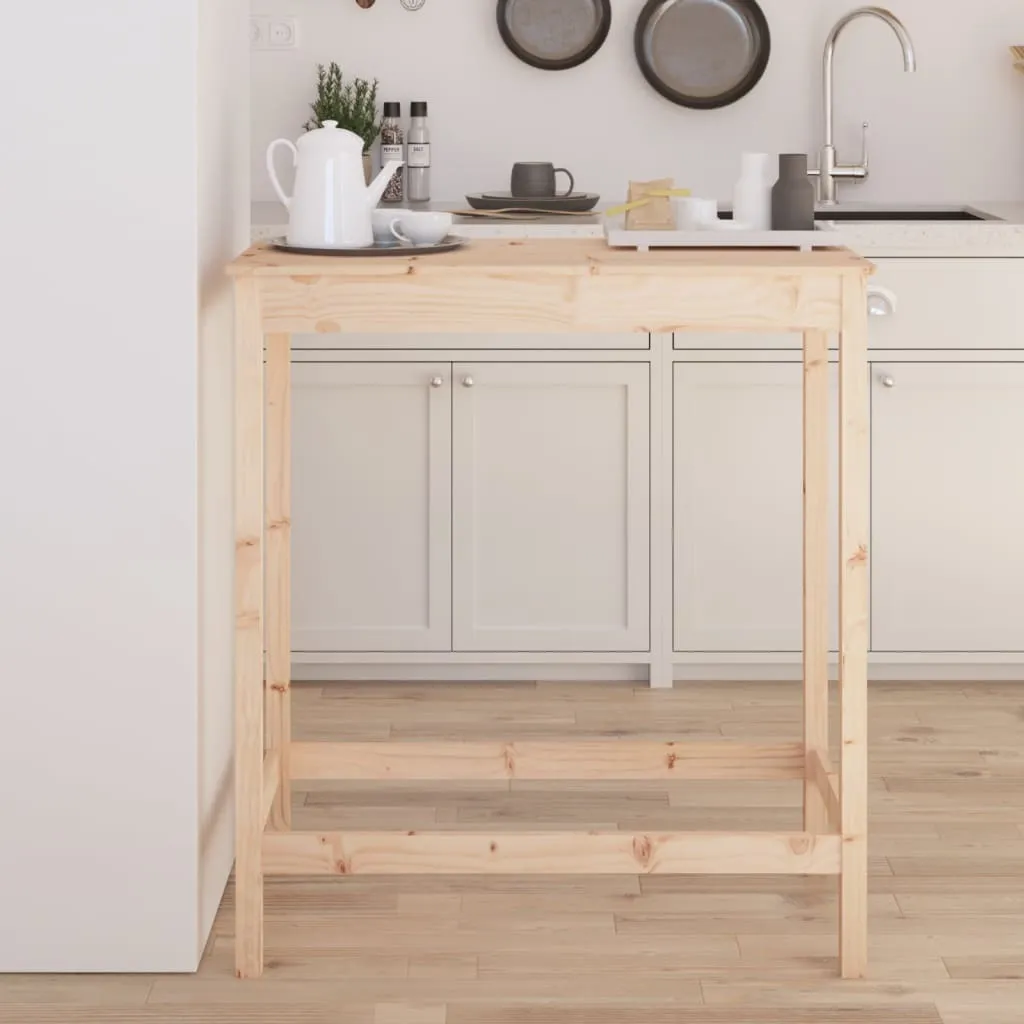 Maison Exclusive Tavolo Bar Rustico 100x50x110 Pino Massiccio Legno