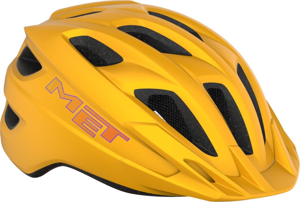MET Kinder Fahrradhelm Crackerjack, 52-57 cm , Orange - Matt