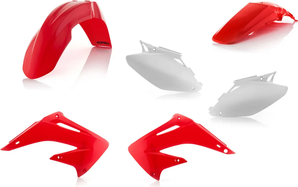 Plastique cassé ? Kit carénage Acerbis pour Honda CR R 2T 2004 rouge