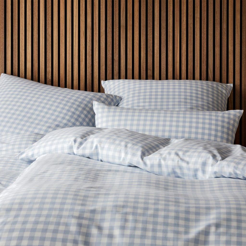 elegante Soft-Flanell-Bettwäsche-Garnitur Christie Farbe hellblau Größe 200x220+2x80x80