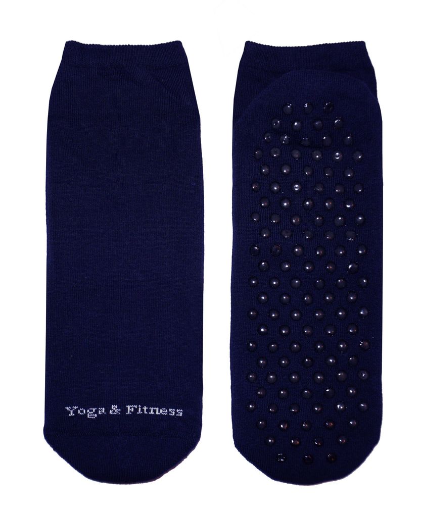 Herren Sport Socken mit ABS-Noppen aus Baumwolle Yoga und Fitness Marine Größe 39-42