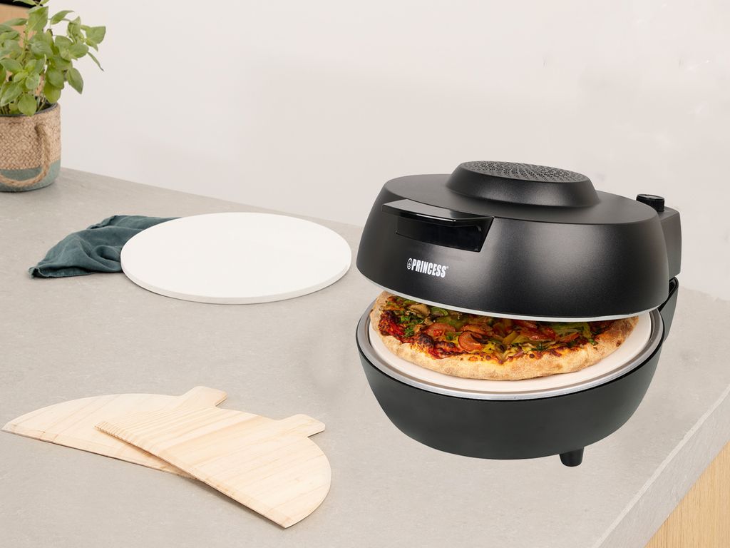 Princess 01.115005.01.001, 1 Pizza/Pizzen, Schwarz, 30 cm, Produktbild 