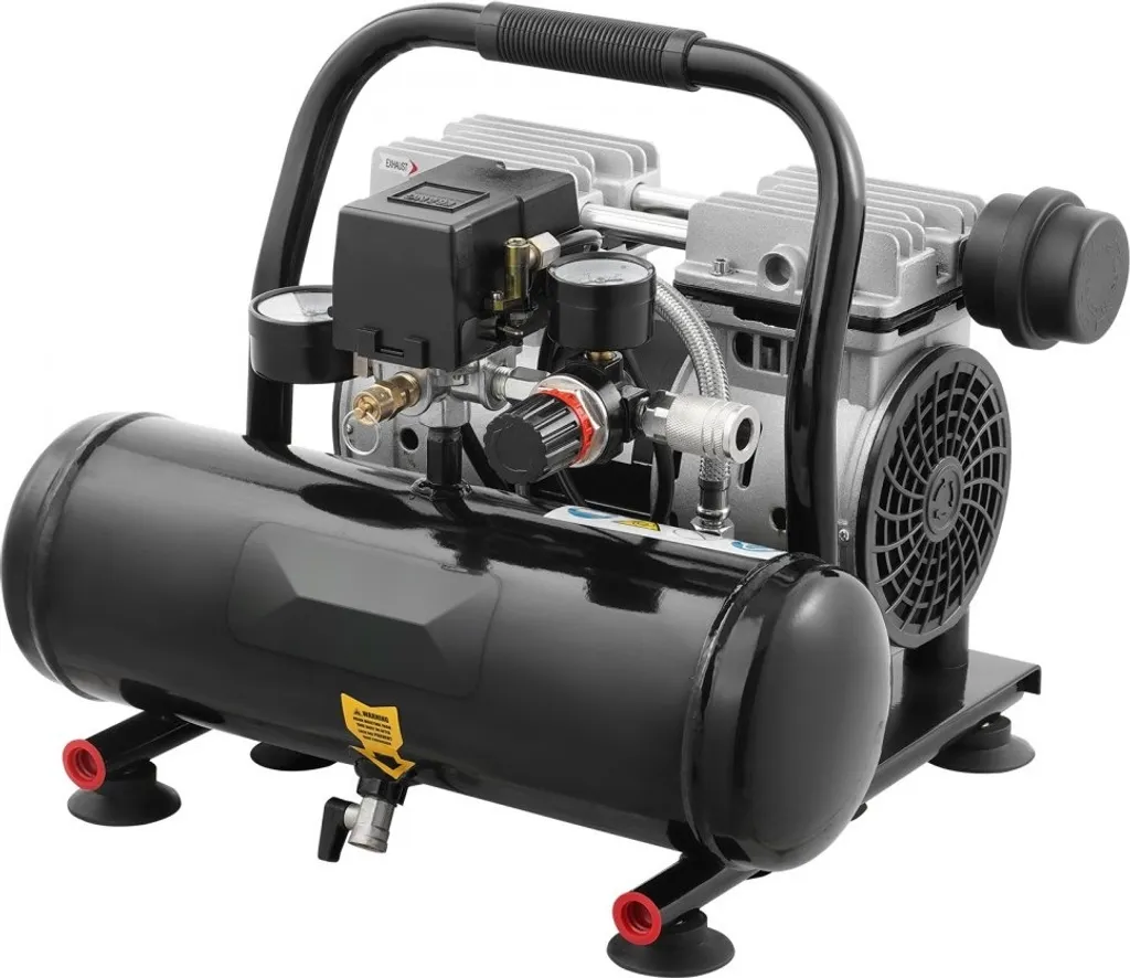 Compresseur Silencieux pour Aérographe et Clouage - 120 PSI 4L 635W