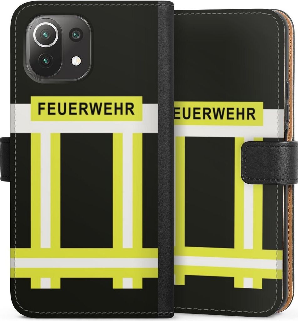 DeinDesign Klapphülle für Xiaomi Mi 11 Lite 5G Handytasche Lederhülle Tasche Beruf Feuerwehr Feuerwehrmann