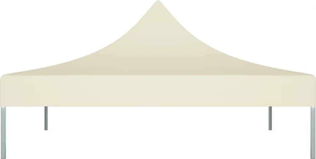 Toit de tente de réception 2x2 m crème en polyester lourd 270 g/m²