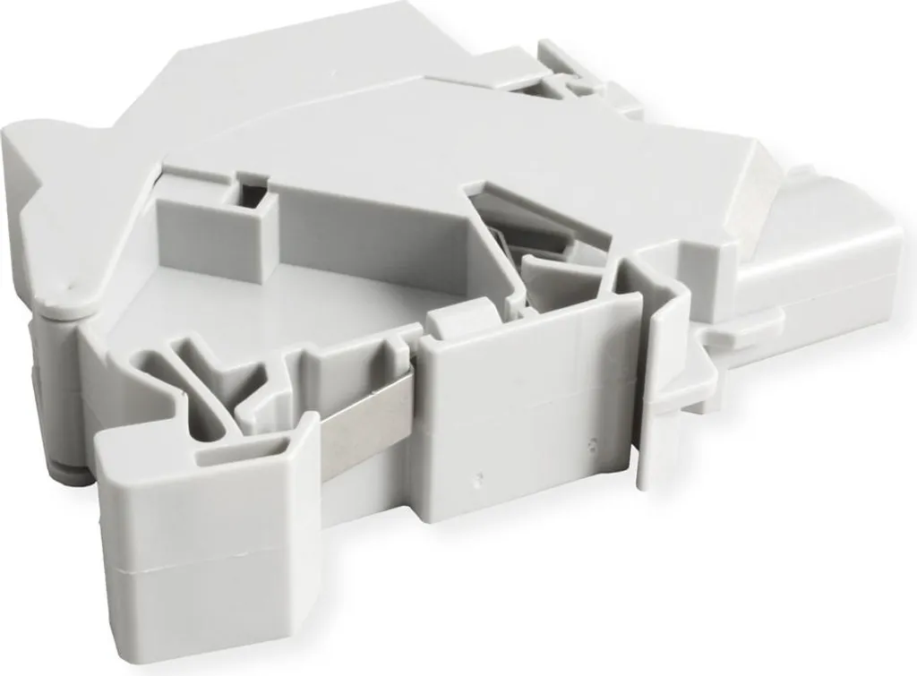 ROLINE Adaptateur Rail DIN Keystone avec Module Cat.6A Blindé 45mm - 4