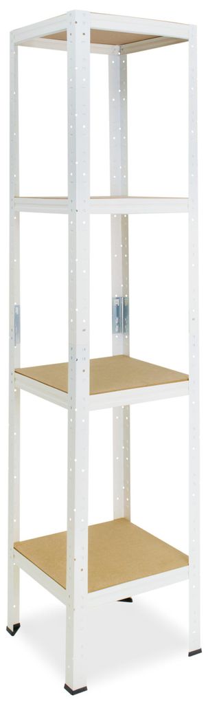 shelfplaza HOME 200x50x50 cm Schwerlastregal in weiß mit 4 Produktbild 