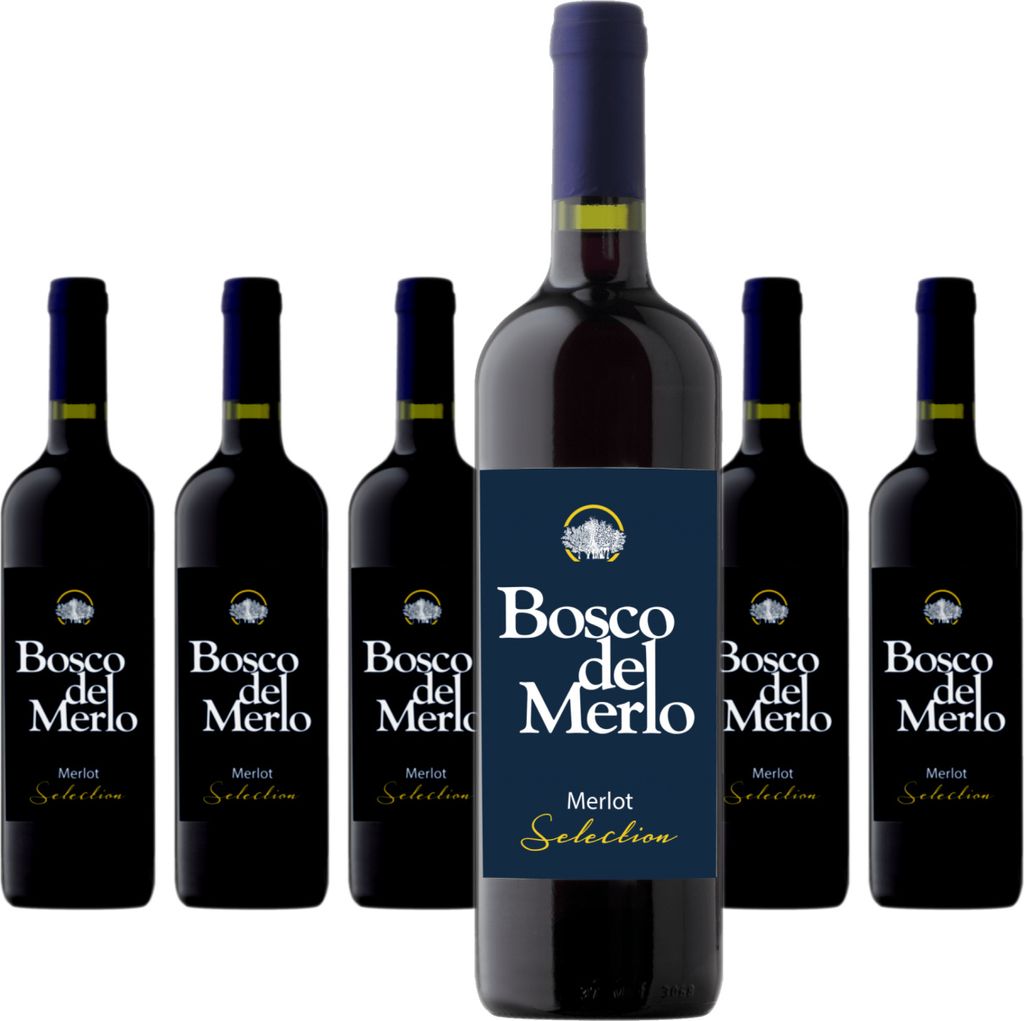 6 x Bosco del Merlo Merlot Selection