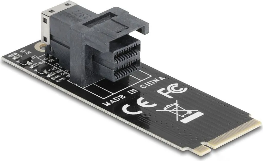 Adaptateur NVMe M.2 Key M vers SFF-8643 ultra rapide 32Gbps Delock