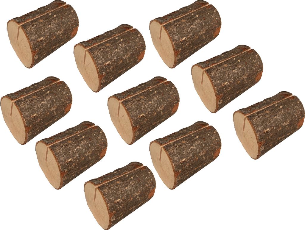 Set mit 10 schönen Baumstumpfkartenhaltern (Typ 2)