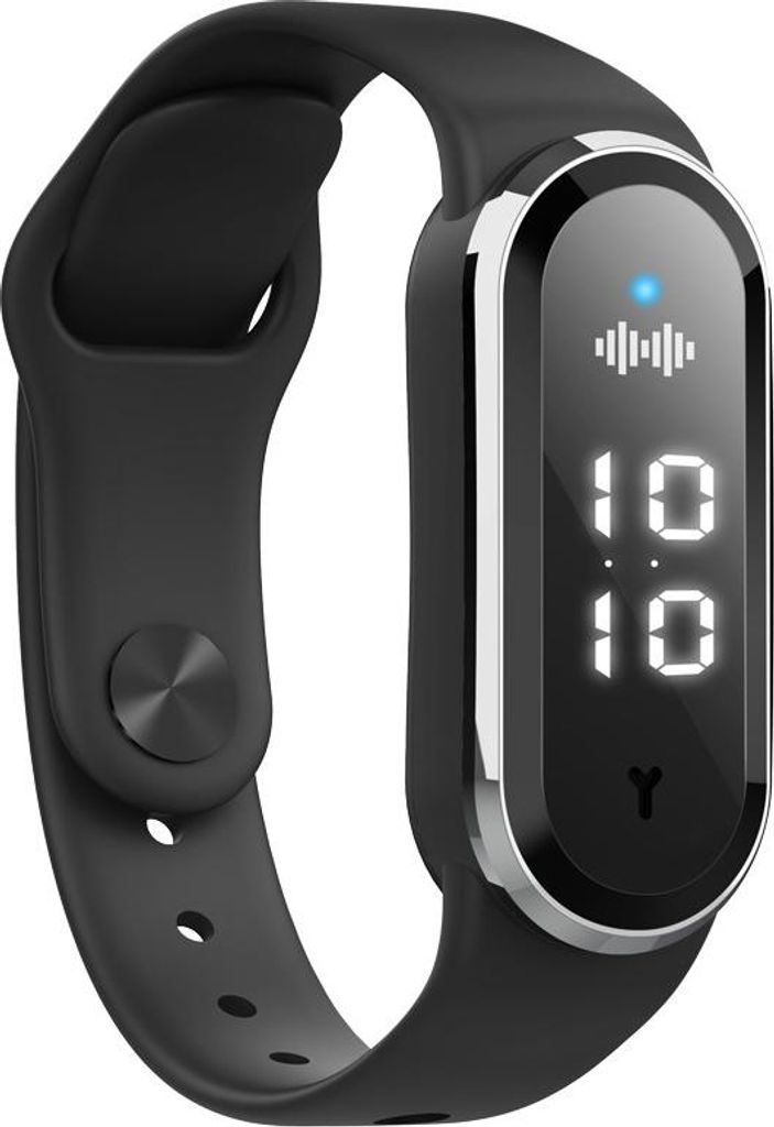 ZIimilo Ultraschall M21 Mückenabwehr Armband Uhr für Kinder & Erwachsene, Outdoor, chemiefrei, mit Zeit, Temperatur, Schrittzähler, Schwarz