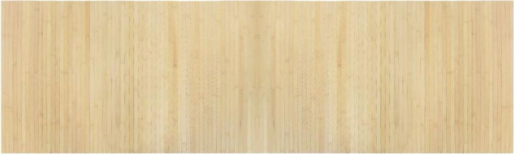 vidaXL Tapis Rectangulaire Clair Naturel 60x200 cm Bambou Image du produit 