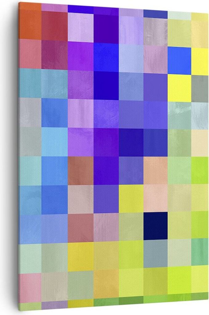Bild auf Leinwand - Leinwandbild - Einteilig - Abstraktion modern - 70x100cm - Wand Bild - Wanddeko - Wandbilder - Leinwanddruck - Wanddekoration -...
