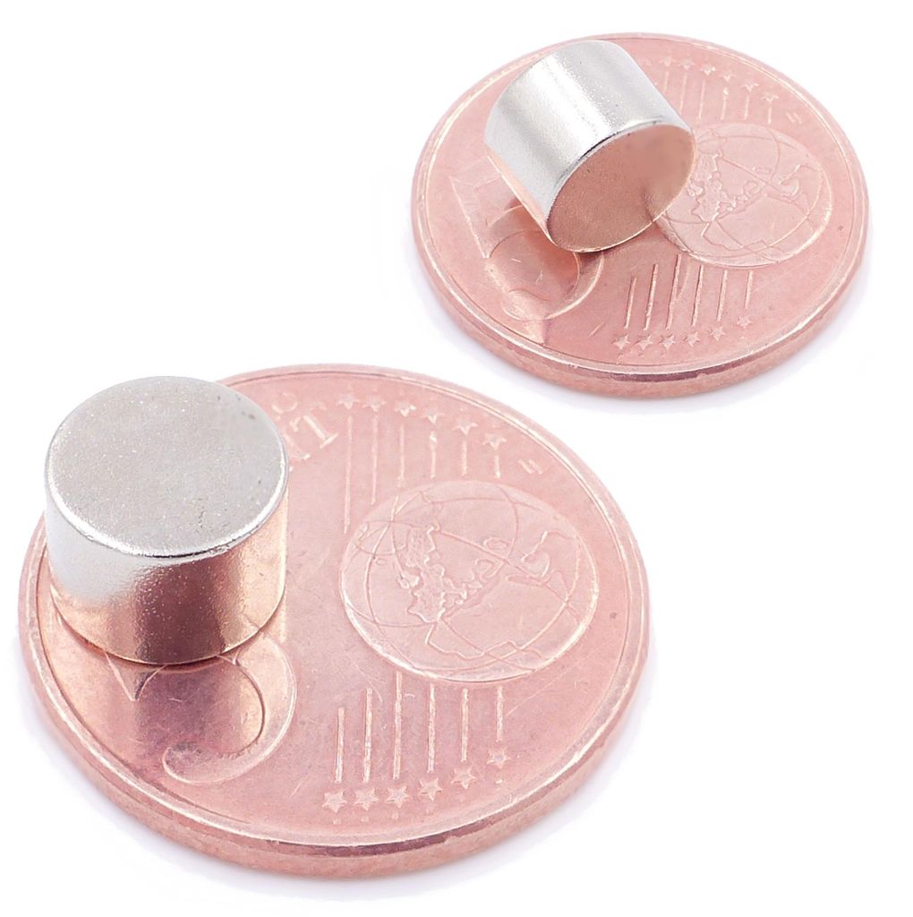 Brudazon | 30 Scheibenmagnete 8x6 mm | N52 Klasse Neodym Magnete | Modellbau