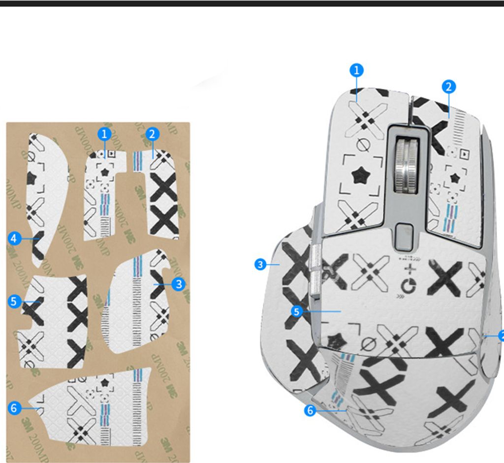 INF Anti-Rutsch-Mausaufkleber für Logitech MX Master 3s