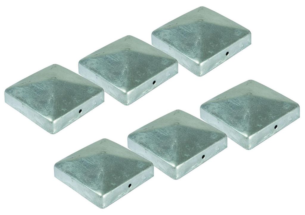 6x Pfostenkappe Pyramide 91x91 mm Zaunkappe Zierkappe Pfahl Produktbild 