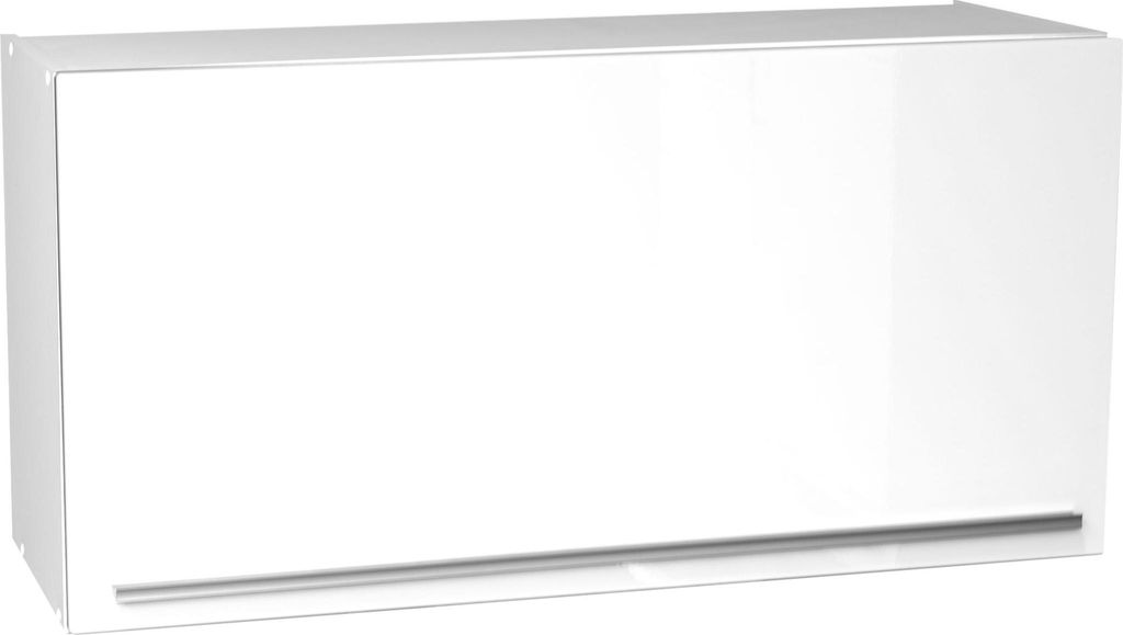 Hängeschrank JAZZ modernes Design Weiss Hochglanz 100 cm Breite 50 cm Höhe 31 cm Tiefe