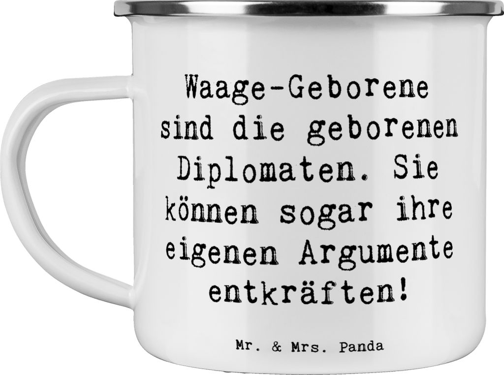 Mr. & Mrs. Panda Pott Spruch Diplomatische Waage - Weiß - Produktbild 