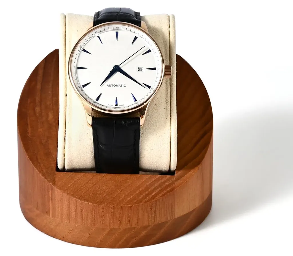 Boîte à montres anti-rayures en bois rond pour protéger vos cadrans
