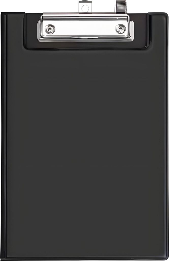 VELOFLEX Clipboard Metalklemme Sichttasche Durchschreibschutz schwarz DIN A5