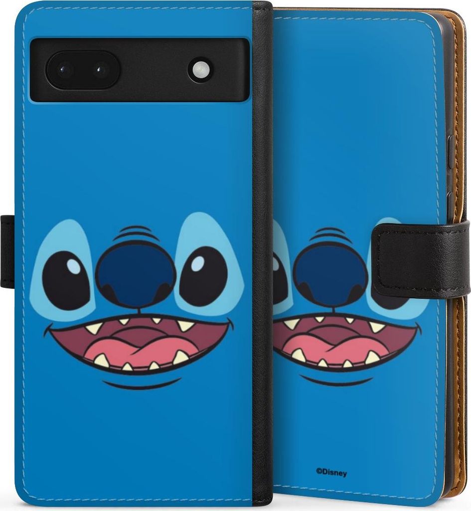 DeinDesign Klapphülle für Google Pixel 6a Handytasche Lederhülle Tasche Disney Offizielles Lizenzprodukt Lilo & Stitch