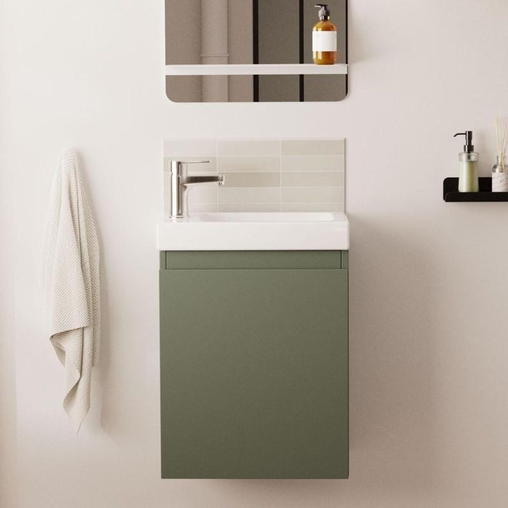 Waschbeckenschrank LISA aus MDF, 41x54x21,5 cm, wendbares Produktbild 