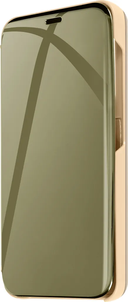 Custodia Specchio Samsung S24 Oro - Avizar Flip Cover con Stand Video