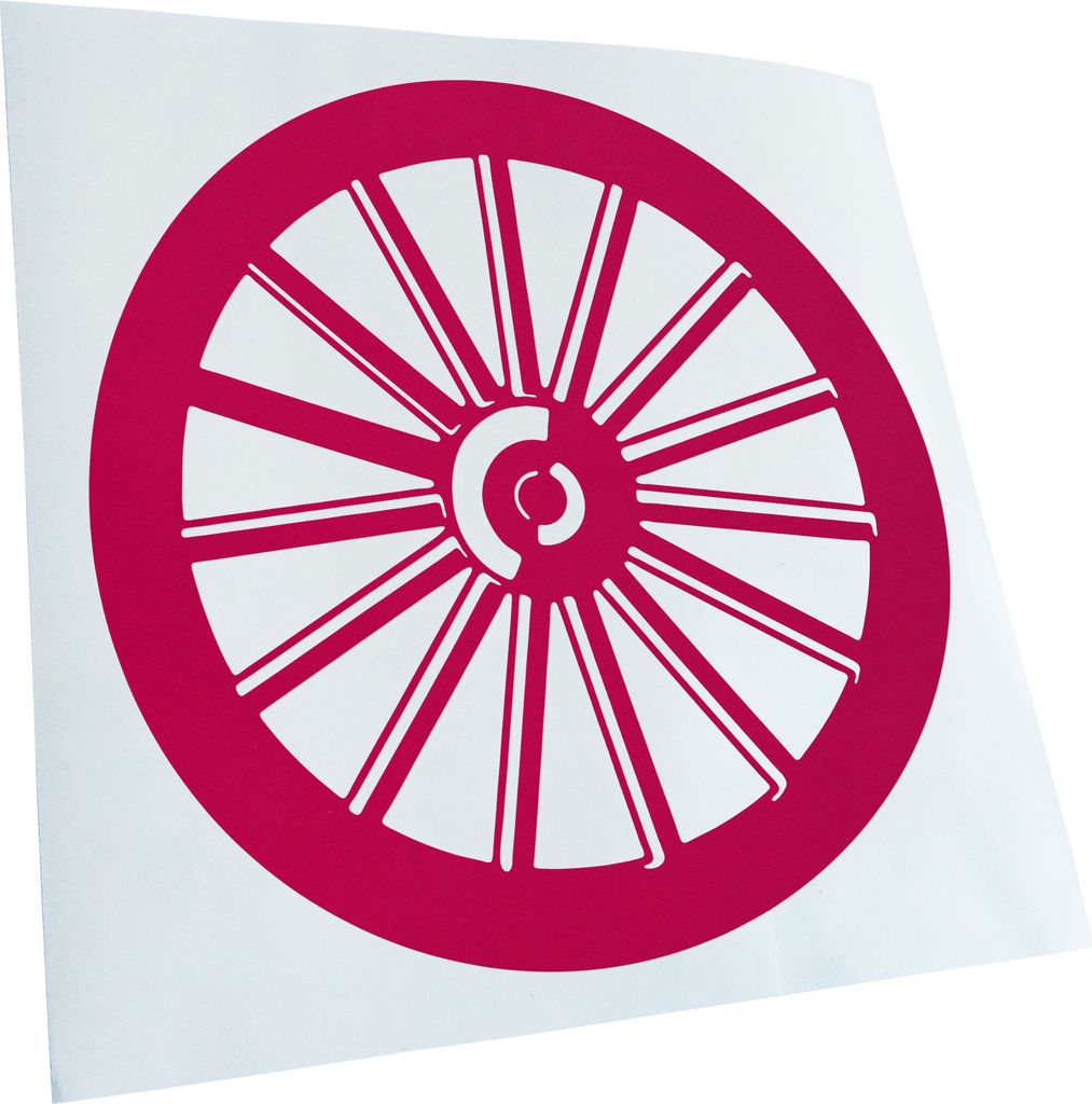 hauptsachebeklebt Kiwistar - Autoaufkleber - Rad Wheel alt antik Heckscheibe - Aufkleber für Auto Kfz Fahrrad, LKW, Truck Mofa