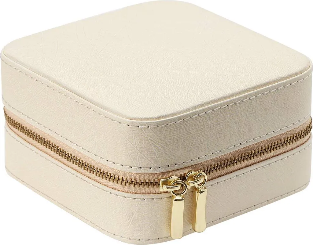Rangement bijoux crème compact : la solution idéale pour votre coiffeuse