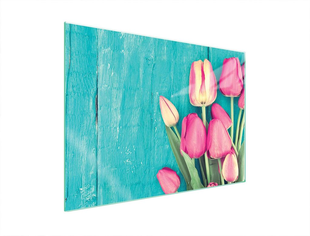 Glasschutzplatte Für Herd 70X52 Tulpen
