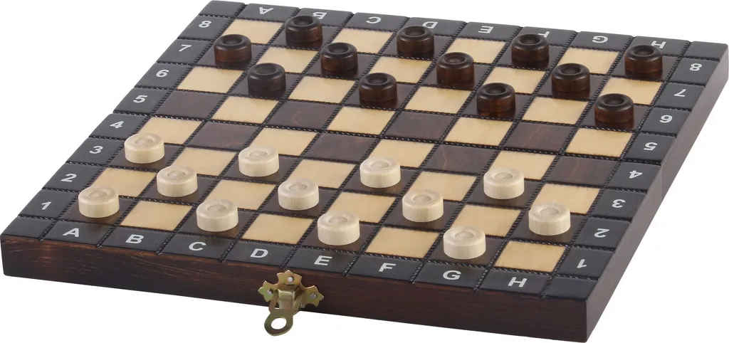 Coffret de Jeux Classiques en Bois 3 en 1 Échecs Dames Backgammon - 6