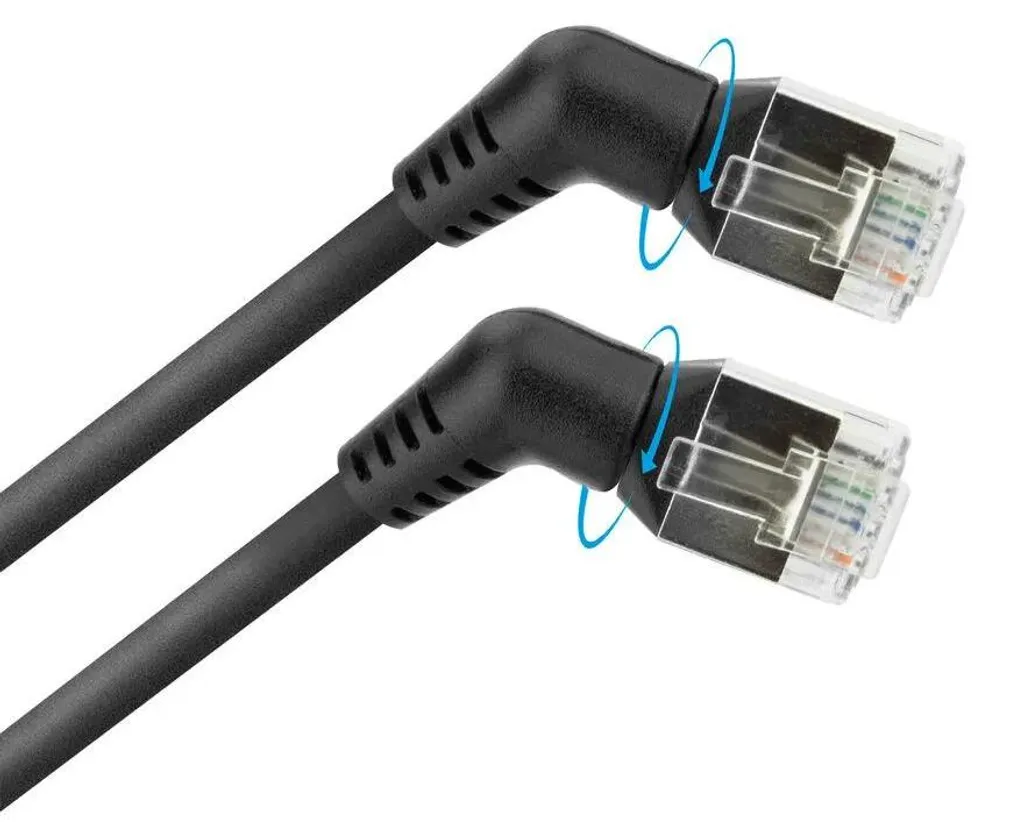 Cordon de Brassage Cat6 7m Noir ACT DD1907 Blindé U/FTP pour Baie Informatique