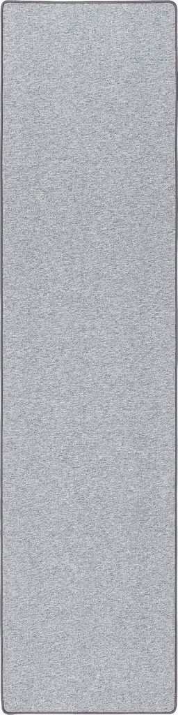 Feinschlinge Schlingenteppich Velours Teppich Läufer Modern Einfarbig, Größe:80x320 cm, Farbe:Silbergrau