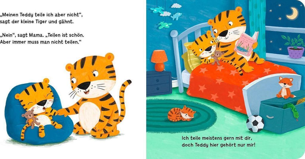 Teilen ist schön, kleiner Tiger!