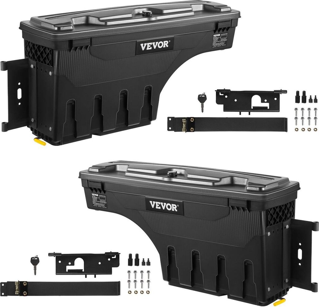 Truck Bed Storage Tool Box 2019-20 Chevrolet Silverado 1500 Left+Right